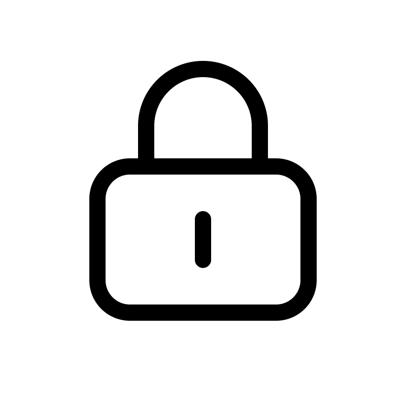 Lock with keyhole icon
